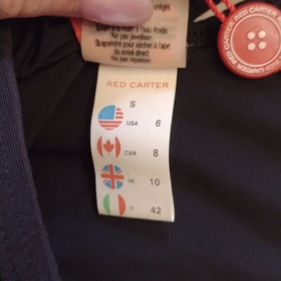 Red Carter Sun Dance Mesh Keyhole Halter High Neck Mio One Piece Swimsuit Small - Picture 6 of 10